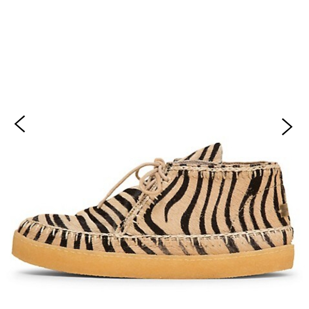 Women's Zebra-Print Chukka Boots